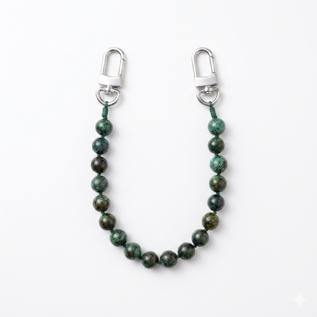 African Turquoise Gemstone Bracelet – Calm & Growth