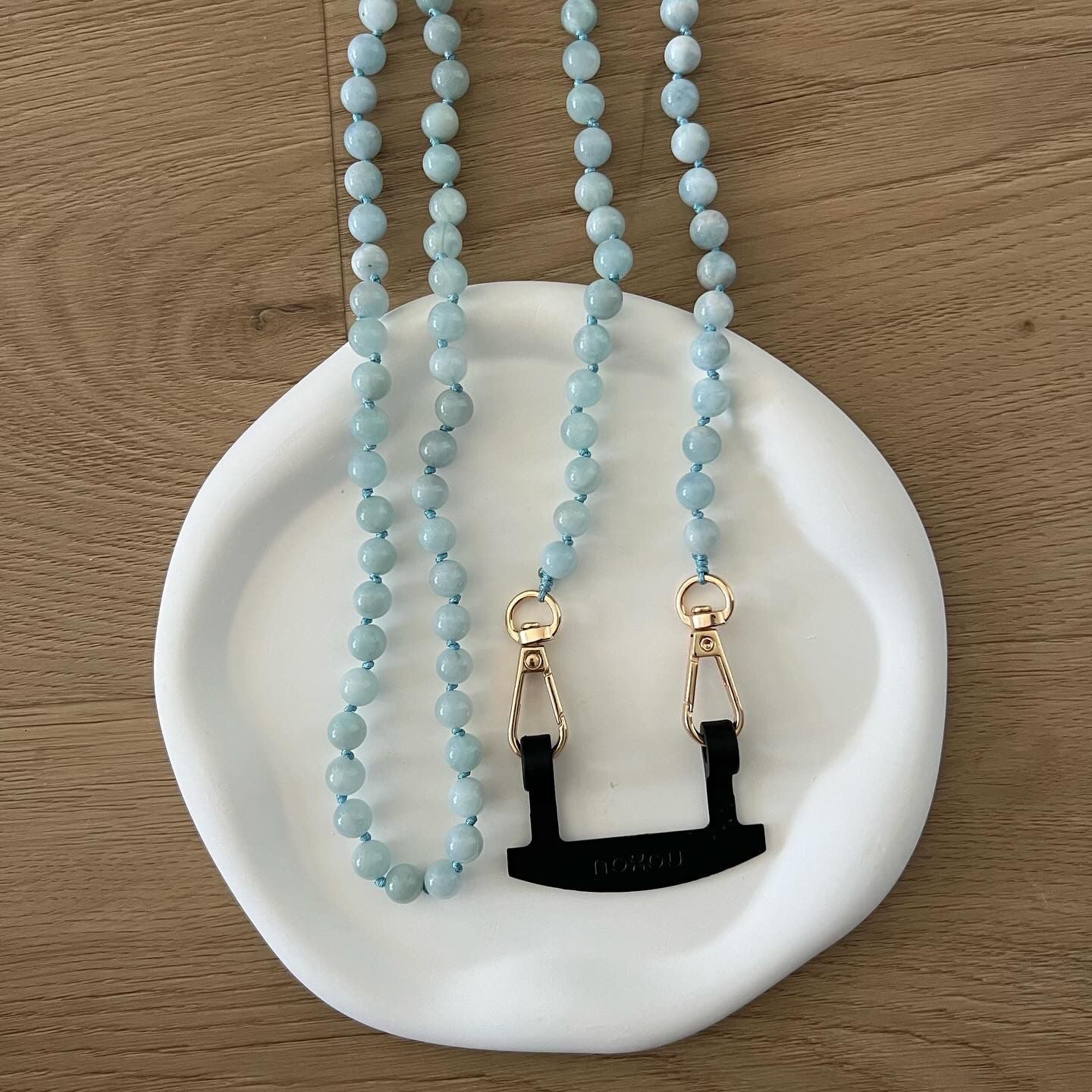 Natural Aquamarine Gemstone Strap