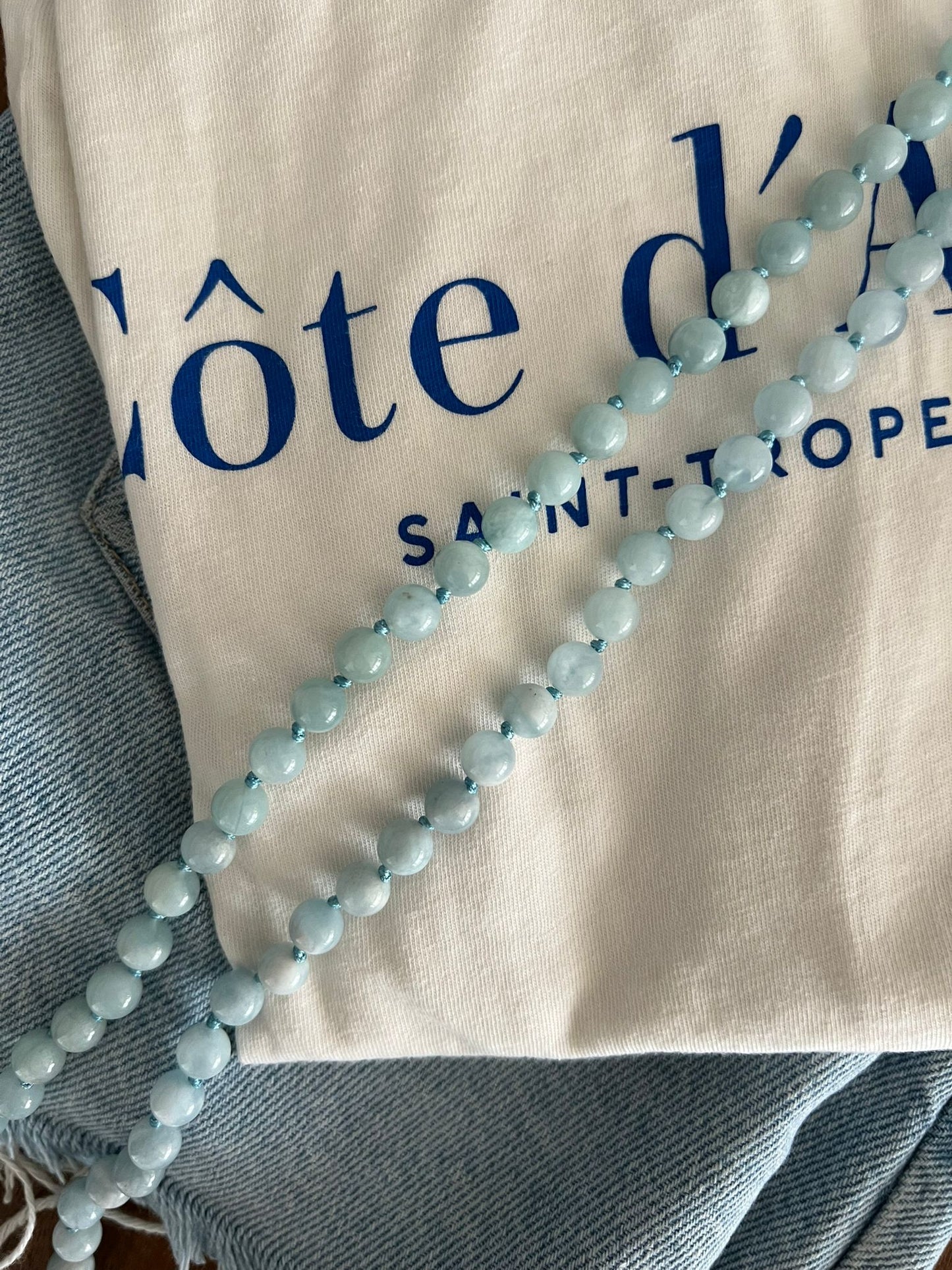 Natural Aquamarine Gemstone Strap